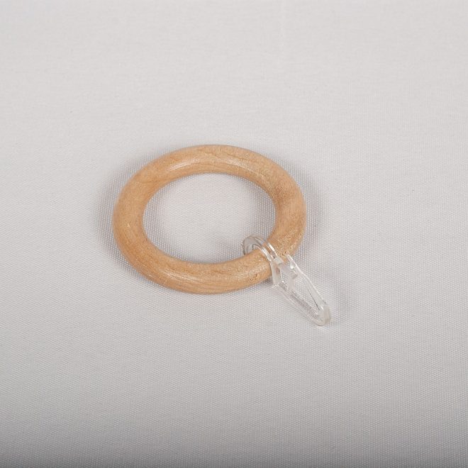 Žiedas karnizui BERGAMO Ø28mm med. su kabliuku šv. ąžuolo sp.