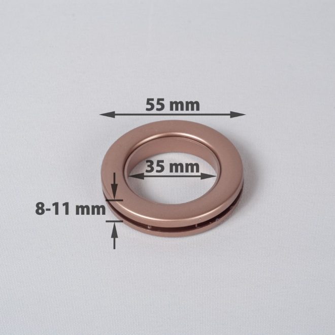 Žiedas suspaudžiamas užuolaidoms UNIVERSAL karnizo vamzdžiui Ø25-28mm vario sp.