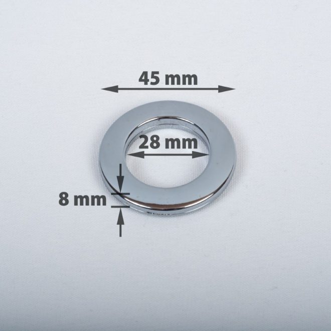 Žiedas suspaudžiamas užuolaidoms karnizo vamzdžiui Ø16-20mm titano sp.