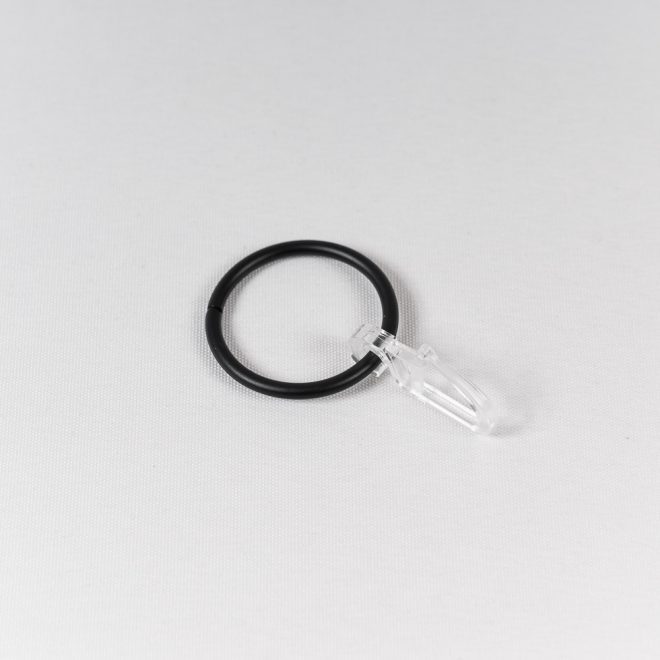Žiedai karnizui CLASSIC su kabliukais Ø19mm juodos sp.
